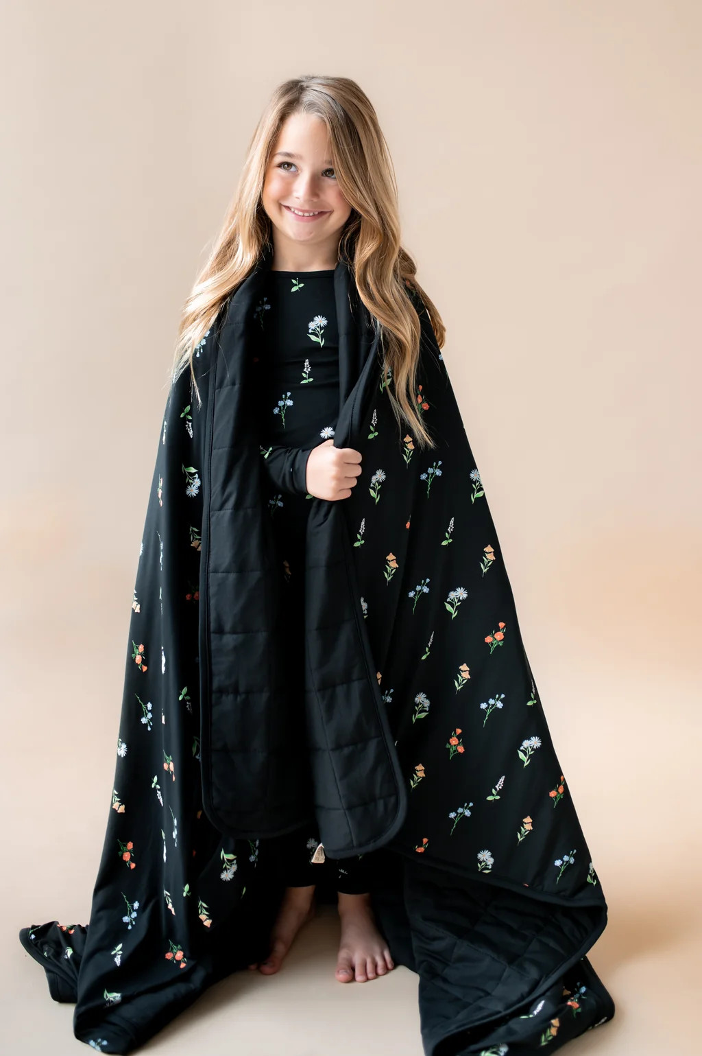 Youth Blanket in Midnight Wildflower 2.5 | Kyte Baby