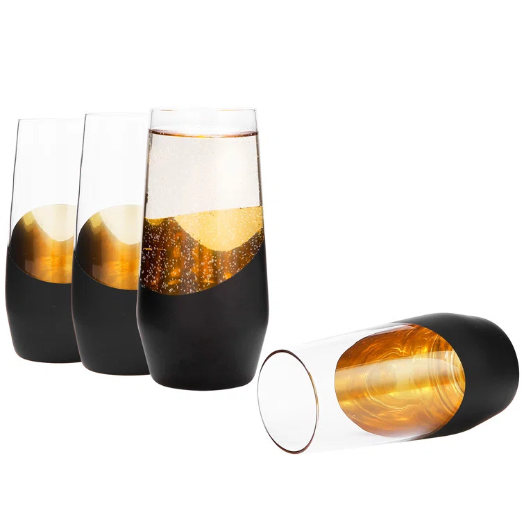 Adori 11 oz. Glass Flute (Set of 4) | Wayfair North America