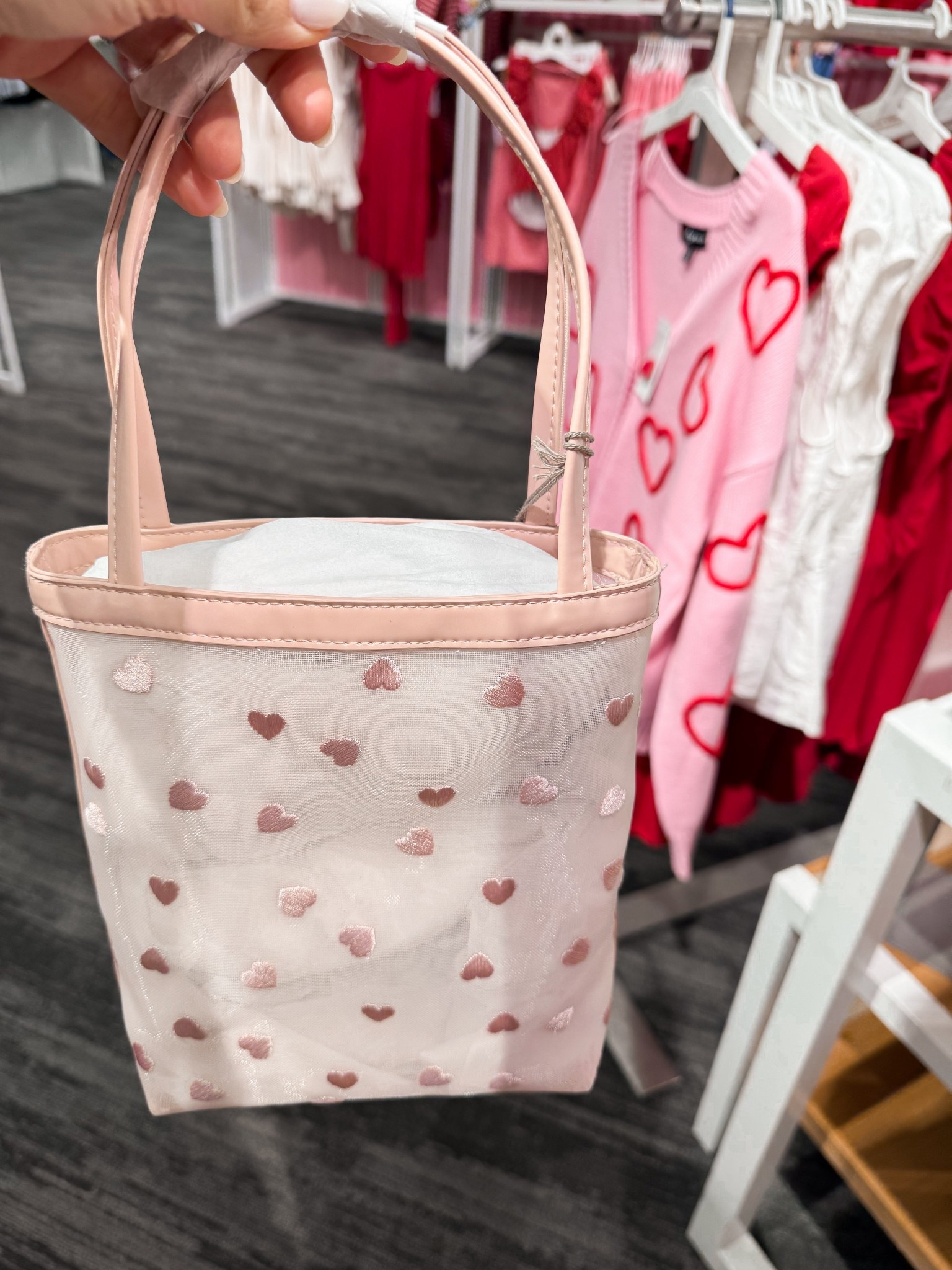 the cutest mesh heart bag for valentines!! 💘 

#LTKValentine #LTKSeasonal #LTKootd