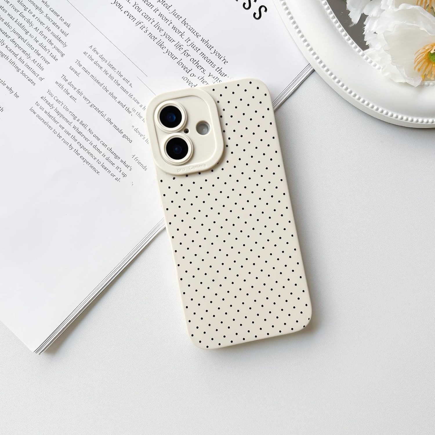 NITITOP Compatible for iPhone 17 Case Cute Aesthetic Little Polka Dots Pattern Design for Women M... | Amazon (CA)
