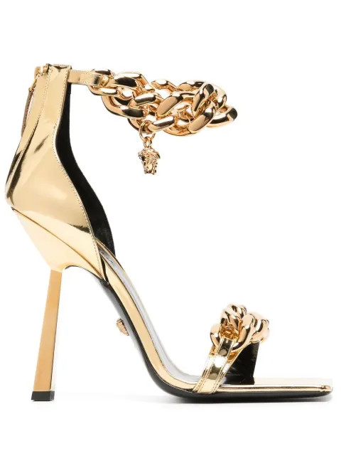 Versace Medusa Chain Sandals - Farfetch | Farfetch Global