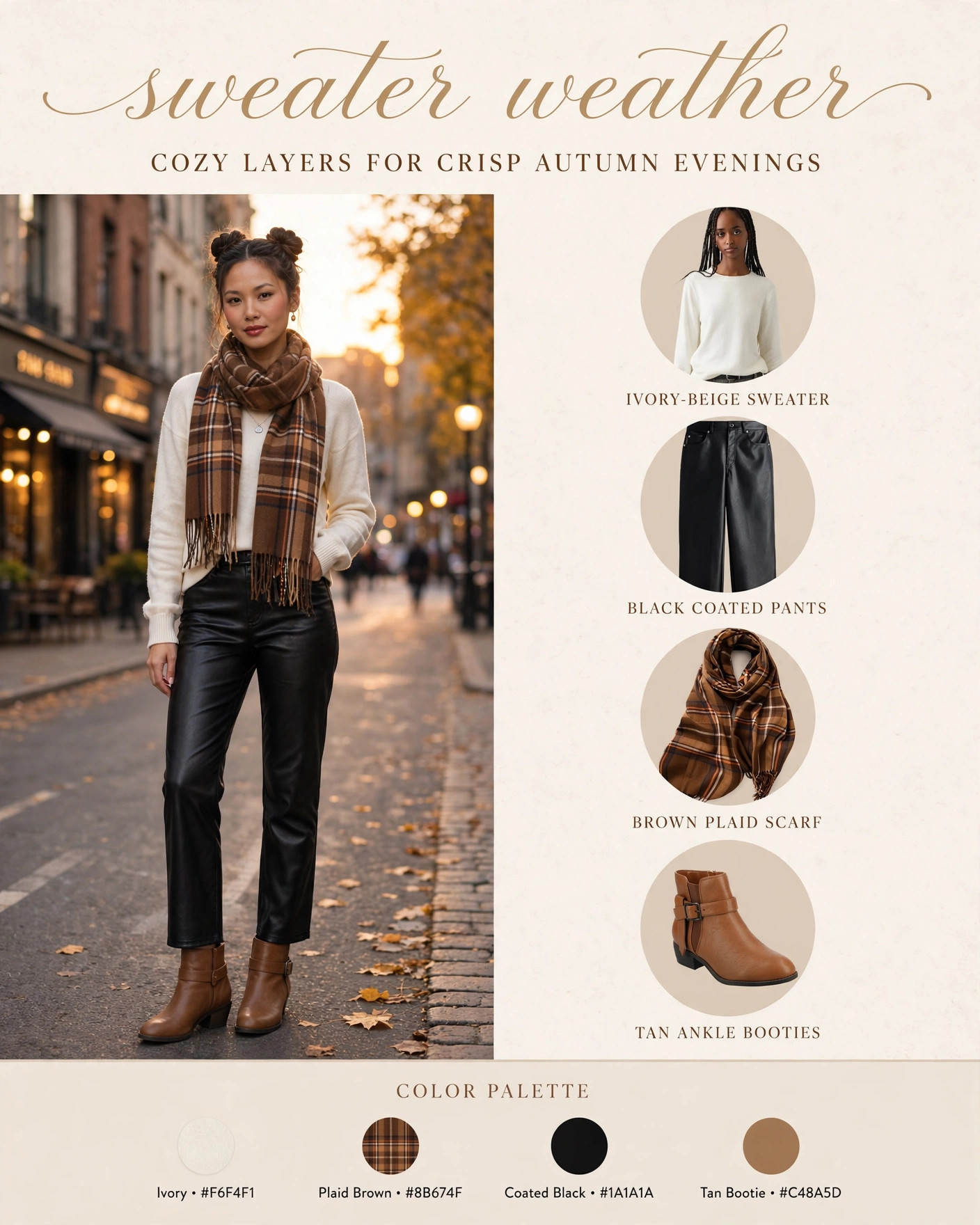 Ivory Knit & Plaid Scarf — Shop my look below! #StyledBySarah #FallFashion #LTKFinds
Affiliate links — I earn from qualifying purchases 

 