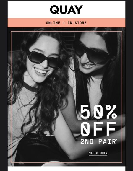 Buy one get one 50% off my favorite Sunnies 

#LTKSummerSales #LTKSaleAlert #LTKFindsUnder50