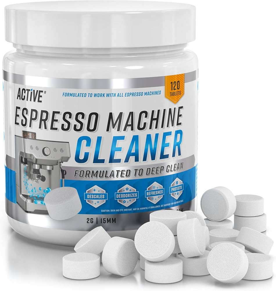ACTIVE Espresso Machine Cleaning Tablets Descaling - 120 Tabs | Compatible with Breville Barista ... | Amazon (US)