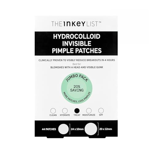 The INKEY List Hydrocolloid Invisible Pimple Patches, Spot Patches Contains Salicylic Acid, Day/Night Anti Acne Patches, Vegan & Cruelty Free, Suitable For All Skin Types | Amazon (US)