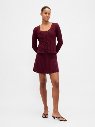 100% Cotton Pointelle Cardigan | Gap | Gap (US)