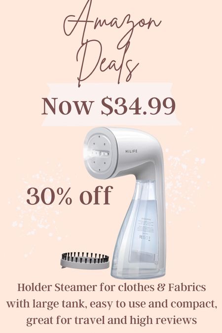 Spring Amazon Deal

Save 30% this is a great steamer!
Travels well and works great!

#steamer #mustgave

#LTKsalealert #LTKfindsunder50 #LTKtravel