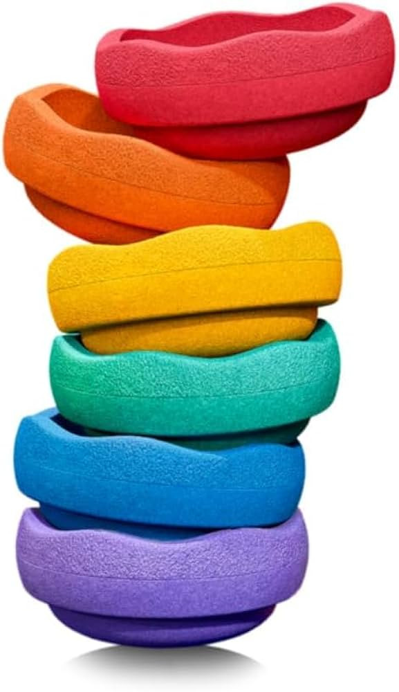 Stapelstein® – Rainbow I Stepping Stones for Children I 6 Colorful Motor Skills Toys – for I... | Amazon (US)