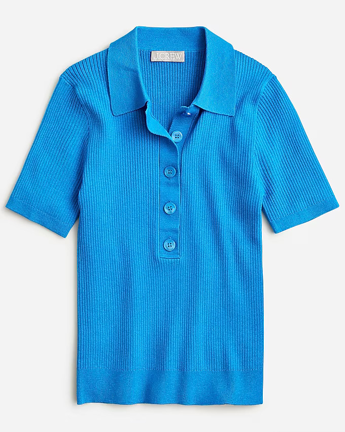 TENCEL™-blend short-sleeve polo shirt | J. Crew US