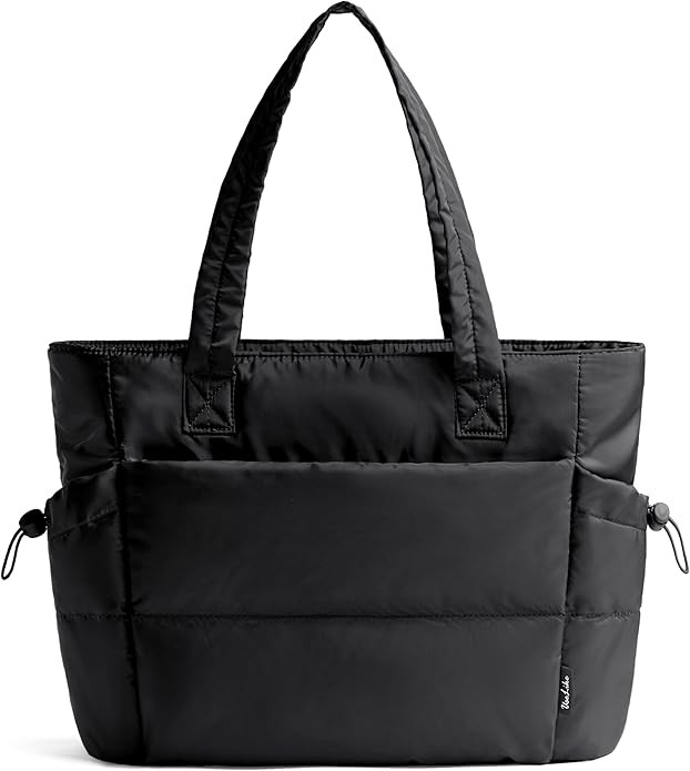 Tote Bag for Women Puffy Work Bags for Women with Zipper Lightweight Quilted Puffer Tote Bag for ... | Amazon (US)