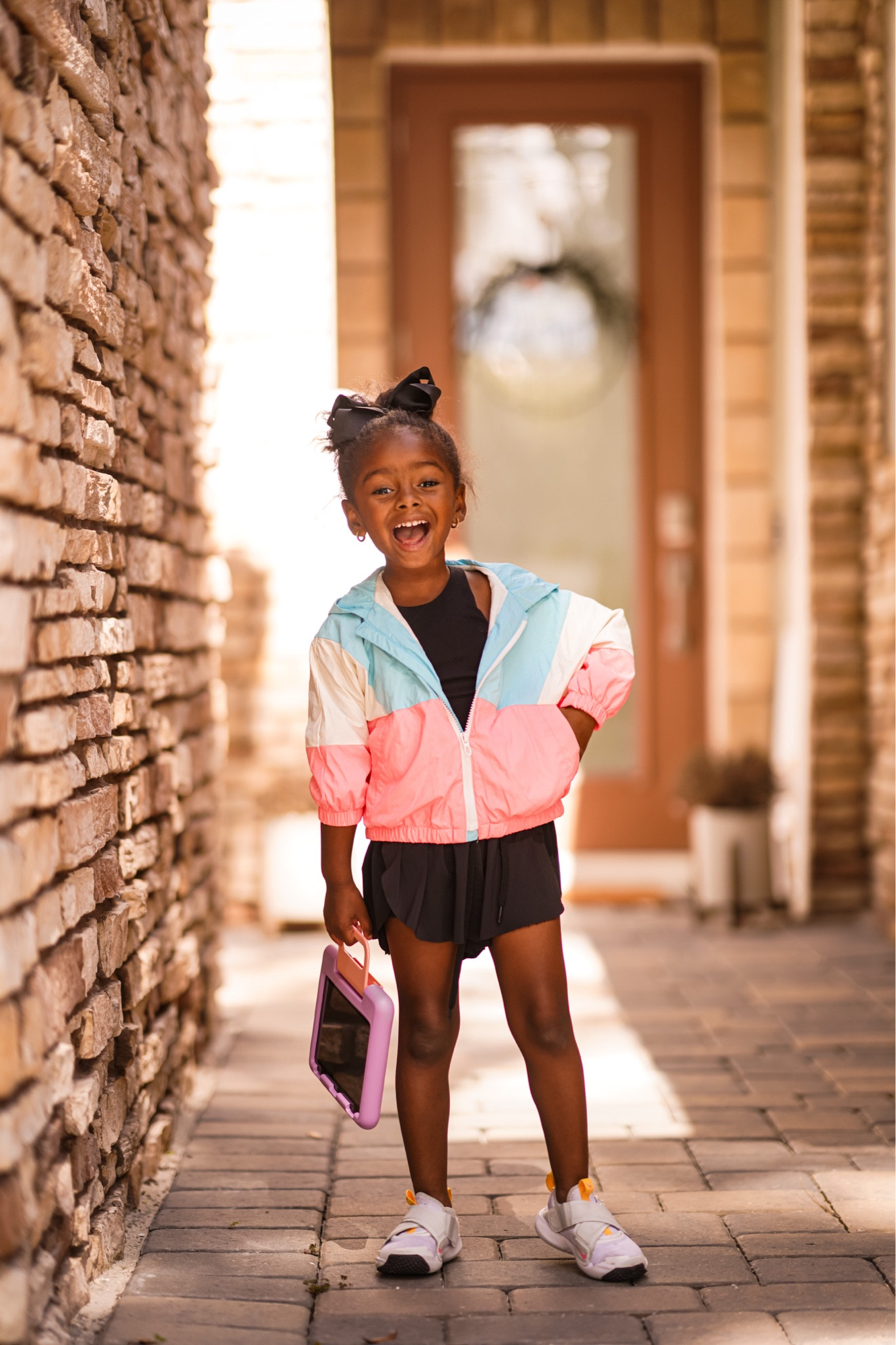 One thing about Laila, she’s going to show you her heel stretch (photo 2) and another thing, she’s bring her Amazon Fire Kid’s tablet to all her brothers’ games/practices 😅 

All the kids’ first tablets have been the Amazon fire tablet, mostly because of the fun colors and how I’m able to sync it to my Amazon account so I can monitor and limit what they are doing in their devices. Laila loves downloading fun and educational games to keep her busy during her brothers’ football practices and games. #Target #TargetPartner @Target #ad #liketkit #


#LTKfamily #LTKkids #LTKGiftGuide