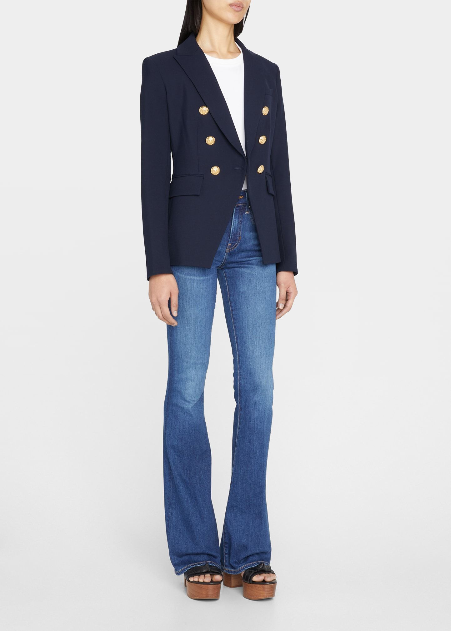 Beverly High-Rise Skinny Flare Jeans | Bergdorf Goodman