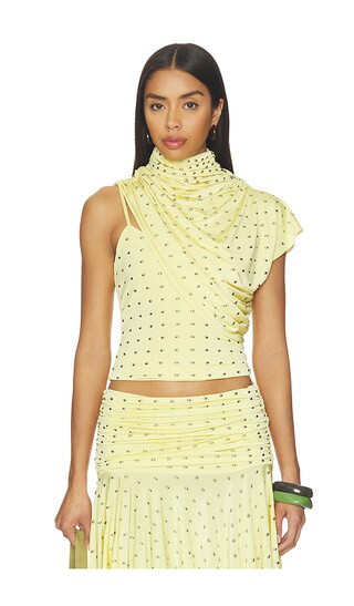 SIEDRES Silvy Top in Yellow. - size S | Revolve Clothing (Global)
