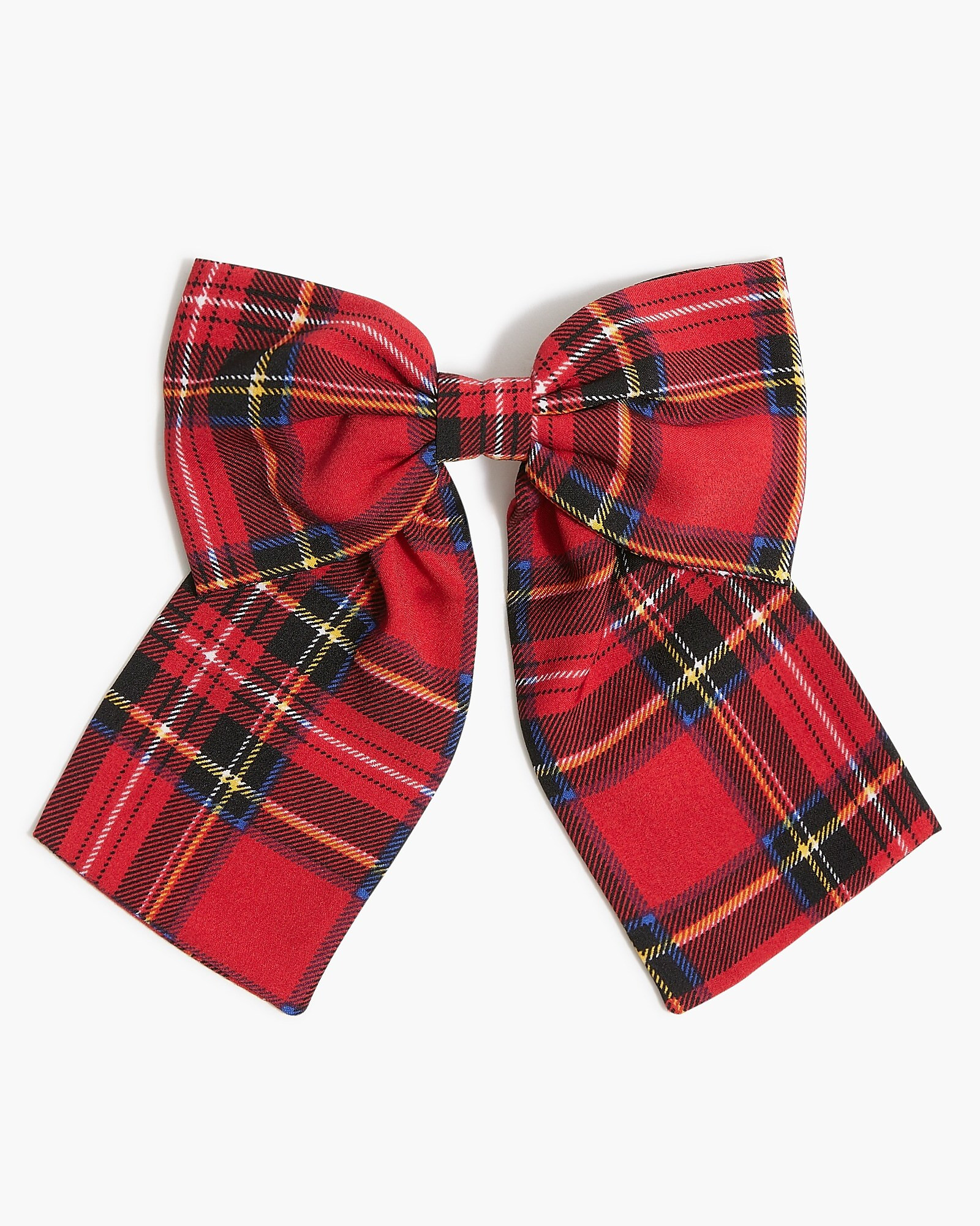 Large tartan bow barrette | J.Crew Factory