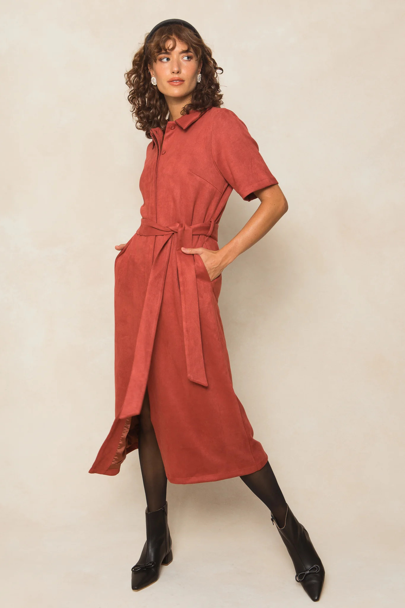 Rory Suede Dress  - FINAL SALE | Ivy City Co