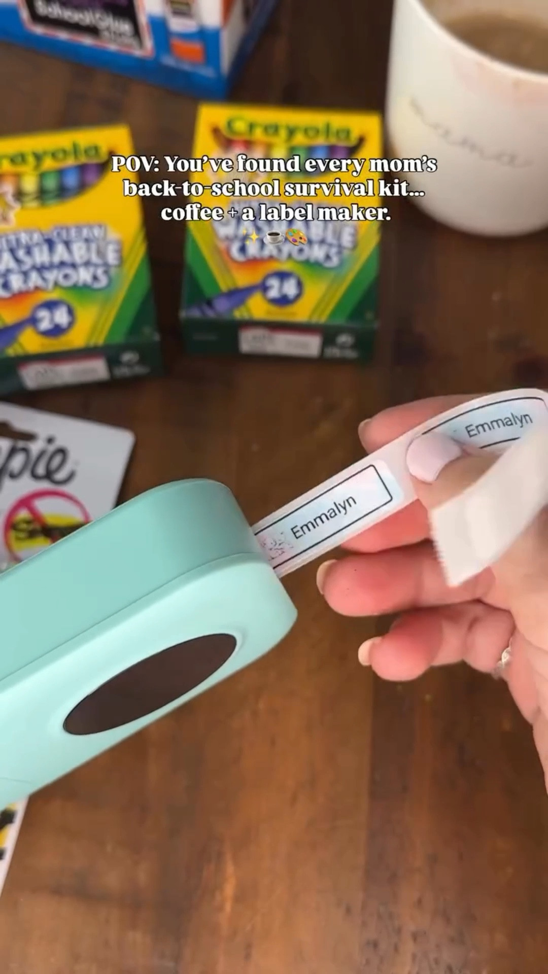 The real back-to-school supply list no one talks about…

☕ Coffee — because mornings come fast and early.
🎨 A label maker — because nothing humbles a mom faster than handwriting names on 200 crayons, glue sticks, and folders.
💁🏻‍♀️ A mom just trying to keep the chaos somewhat organized.

It’s not the list they send home, but it’s the one that actually gets us through the season. Because between meet-the-teacher nights, new shoes, sports sign-ups, and packing lunches, the last thing I need is my hand cramping from writing my kids’ names on a million items.

So yes, coffee fuels me, the label maker saves my sanity, and together… we just might make it through August. 😂

#BackToSchoolHacks #MomLifeUnfiltered #RelatableMom #momlife #BackToSchoolSeason #MomHumor #momtips #BusyMomLife