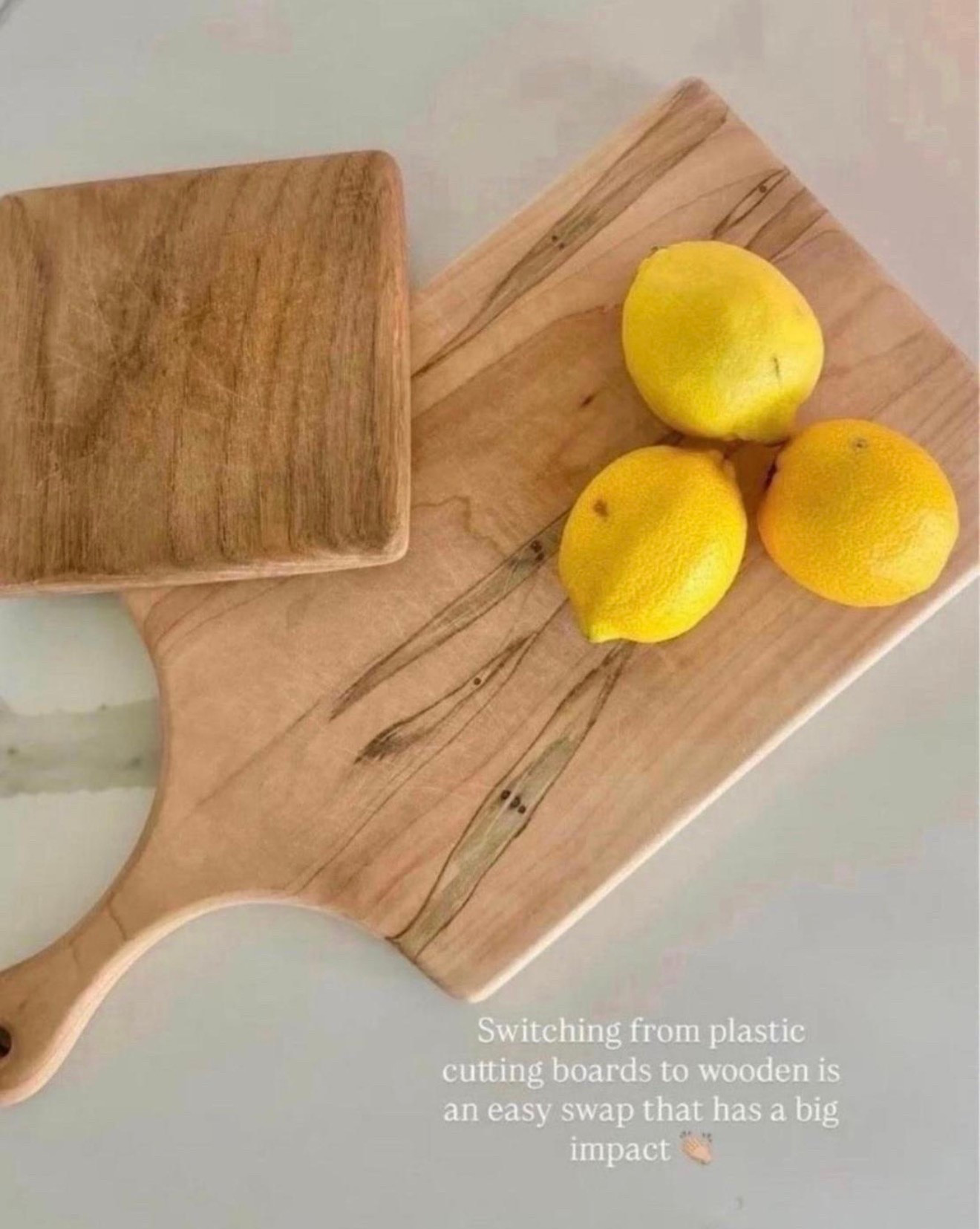 Switching from plastic to wooden cutting boards is such an easy way reduce plastic in your home.

#LTKdayinmylife #LTKmorningroutine #LTKHome