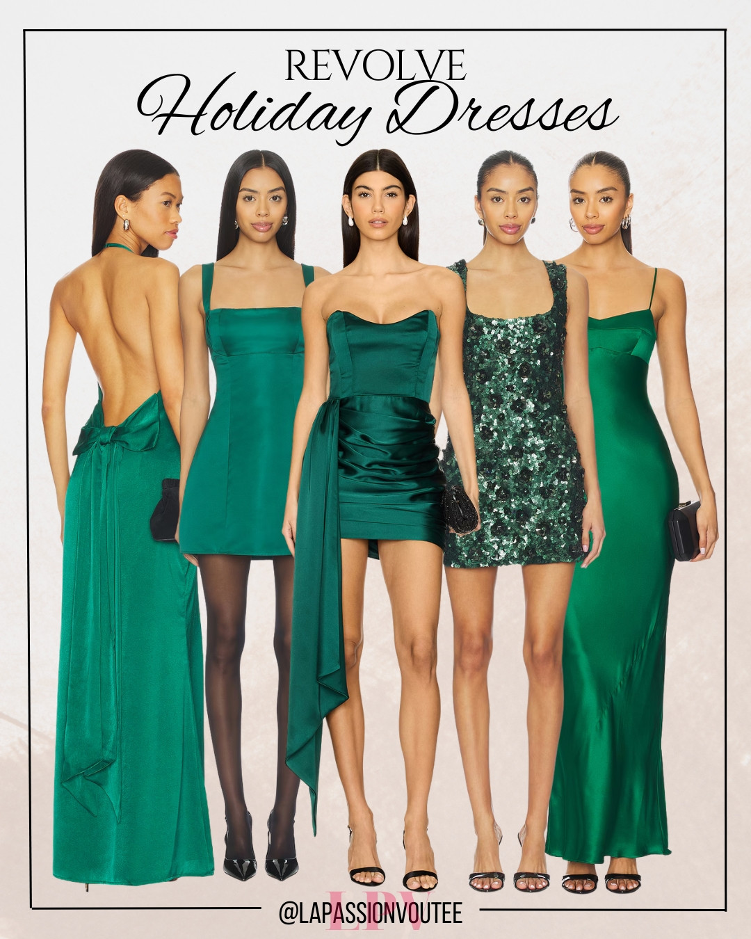 Revolve has the prettiest holiday dresses this season, and they make every event feel a little more special. Chic silhouettes, fun details, and that polished vibe we all love. It’s the easiest way to look party-ready without overthinking your outfit. Holiday style made simple ✨❤️ 

 #LTKHoliday #LTKootd #LTKSeasonal