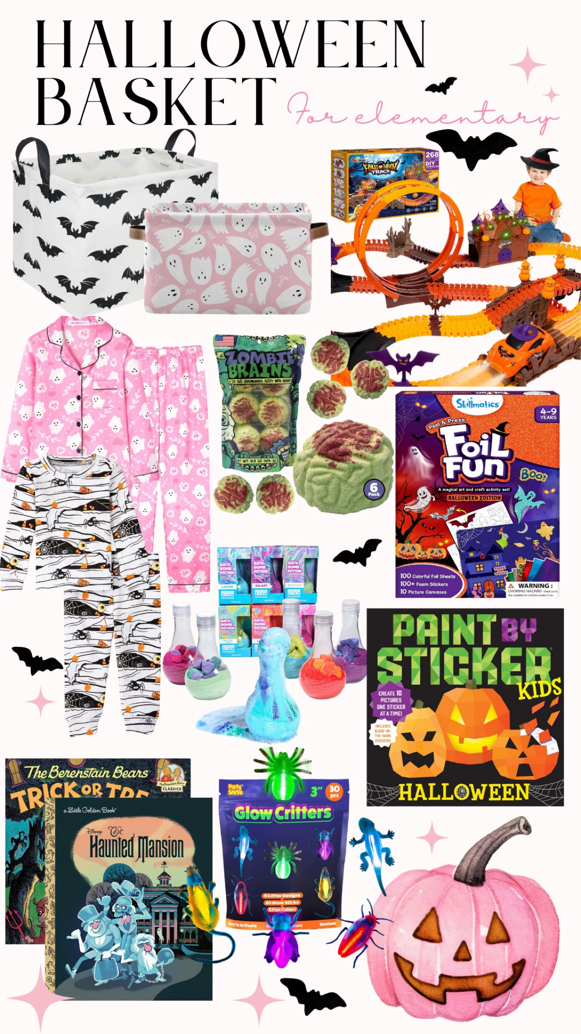Halloween basket for elementary kids. 

#LTKKids #LTKSeasonal #LTKFamily