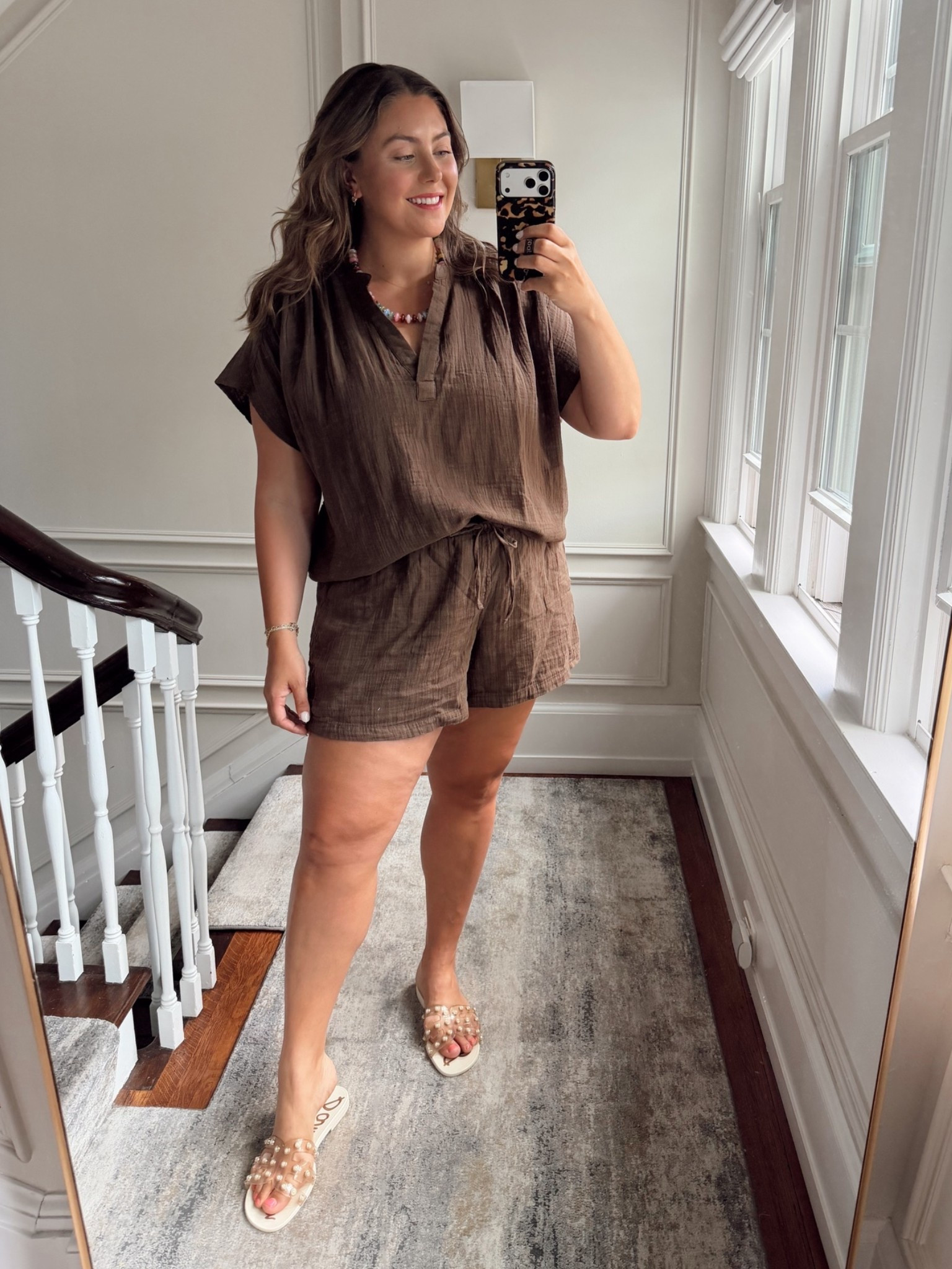 Wearing size XL in top & XXL in shorts - crinkle gauze, vacation outfit, summer outfit, summer shorts

#LTKootd #LTKSeasonal #LTKMidsize