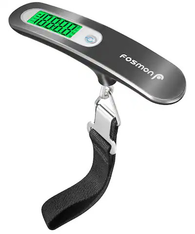 Fosmon - Portable Digital Luggage Scale Travel, Hanging Luggage Weight Scale for Travel, Airplane... | Best Buy U.S.
