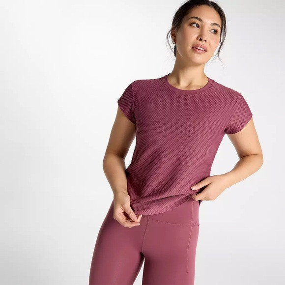 NWT CALIA Renew Short Sleeve Tee | Mauveberry | Size S | Poshmark