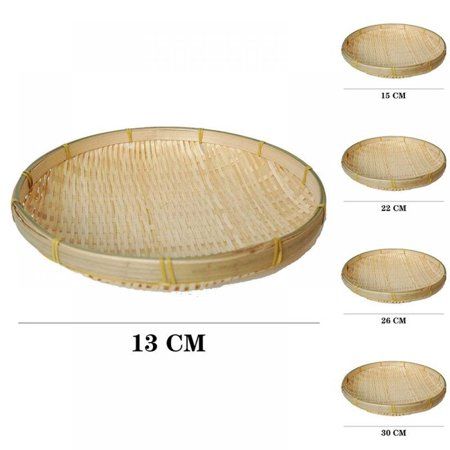 100% Natural Handmade Woven Bamboo Basket Tray U Shape Holder Bulk Food Flat Shallow Basket DIY Deco | Walmart (US)