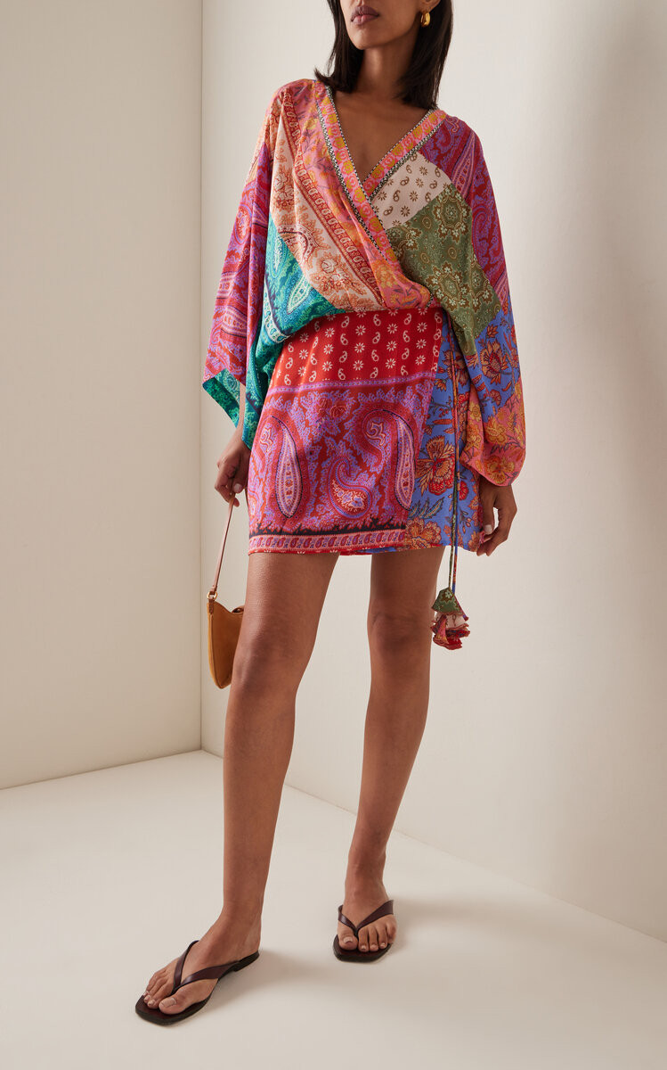 Kaleido Silk Robe Mini Dress | Moda Operandi (Global)