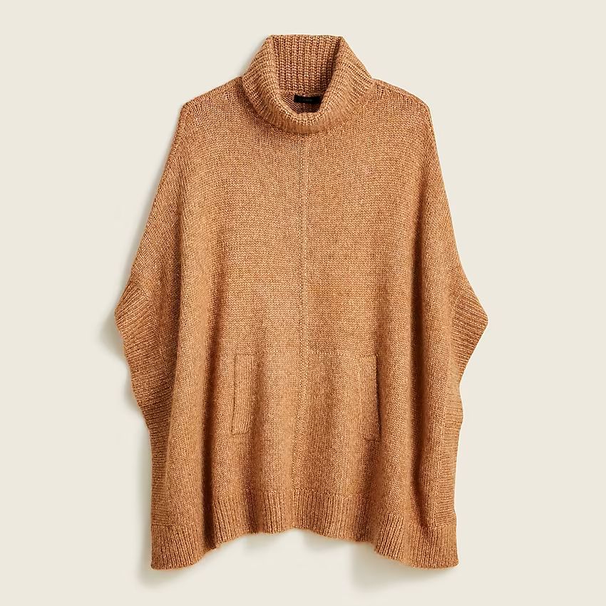 Relaxed turtleneck poncho | J.Crew US