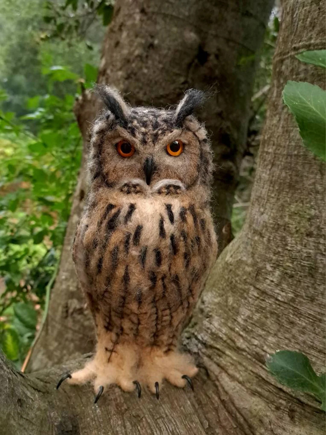Needle felted owl, needle felted eagle-owl, needle felted animals, needle felted, eagle owl, owl ... | Etsy (US)