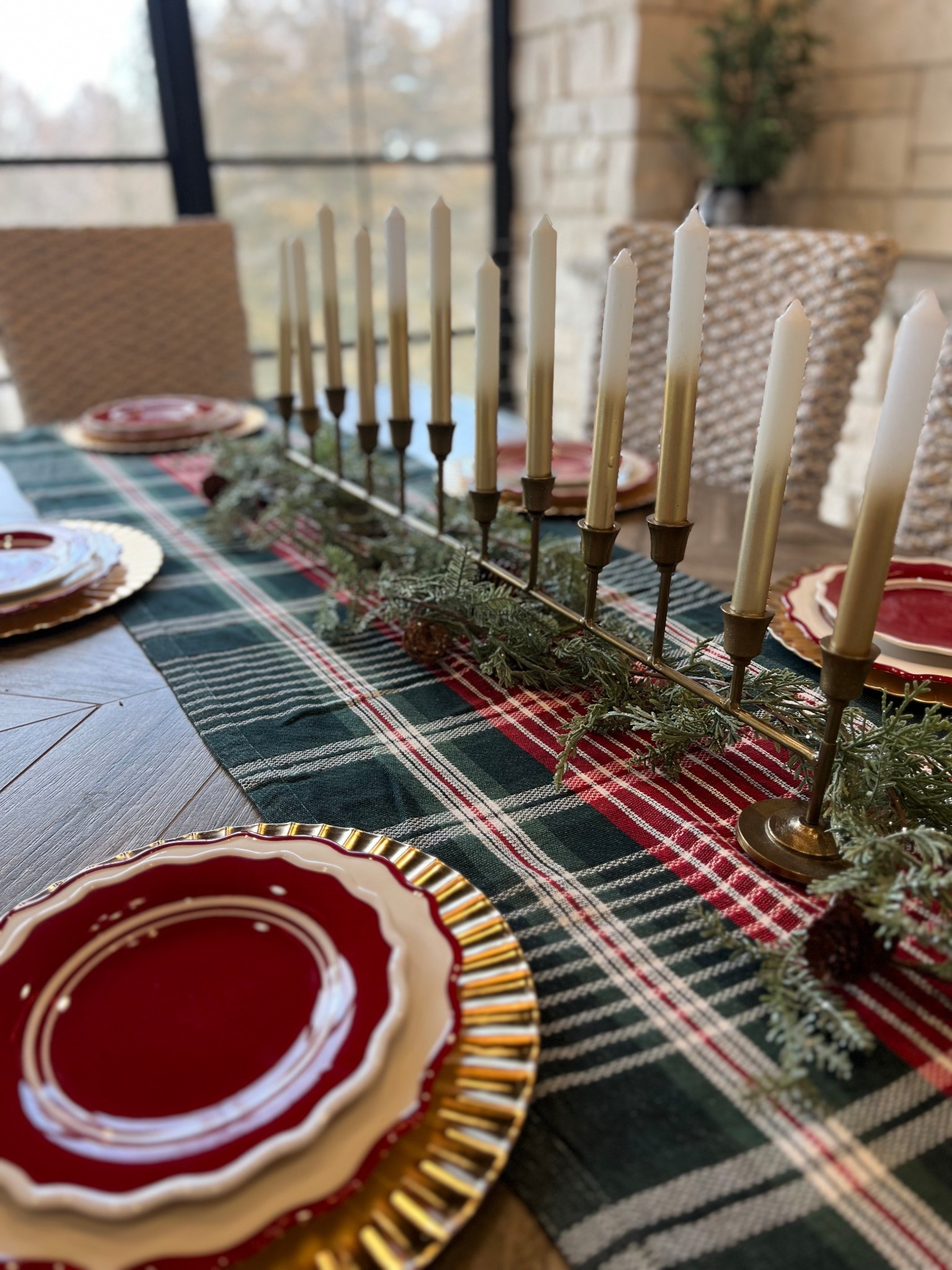 Picked up this beautiful table runner today for the holidays! 

#holidaytable #homedecor #walmart #target #holidaytablescape #tablescape 

#LTKHome #LTKSeasonal #LTKHoliday