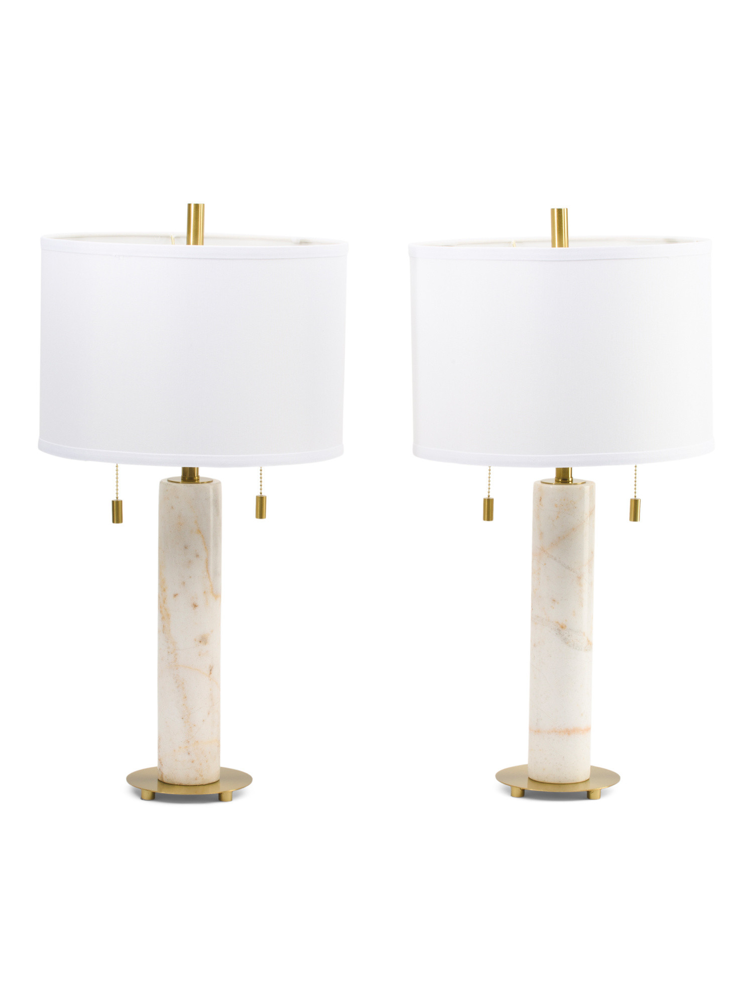 2pk 26in Double Pull Marble Table Lamps | Home | Marshalls | Marshalls