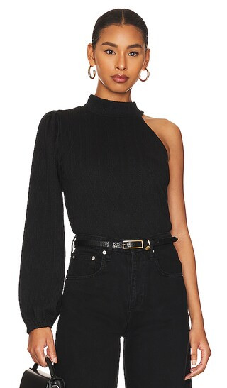 This Is It Assymetric Top in Black | Revolve Clothing (Global)