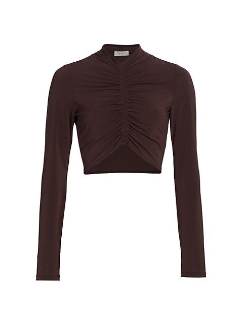 Anne Ruched Cropped Top | Saks Fifth Avenue