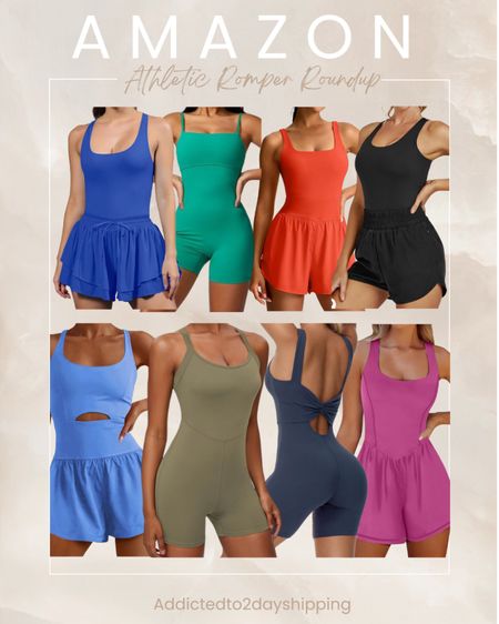 Rounded up some of my favorite athletic rompers from Amazon!

Fitted athletic romper, flowy shorts athletic romper, tank style romper, cutout romper



#LTKFindsUnder50 #LTKFitness #LTKStyleTip