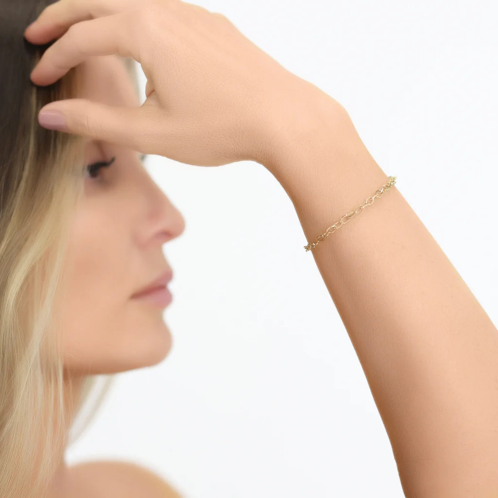 Paper Clip Chain Bracelet - 3.5mm | Lor By Cara Loren