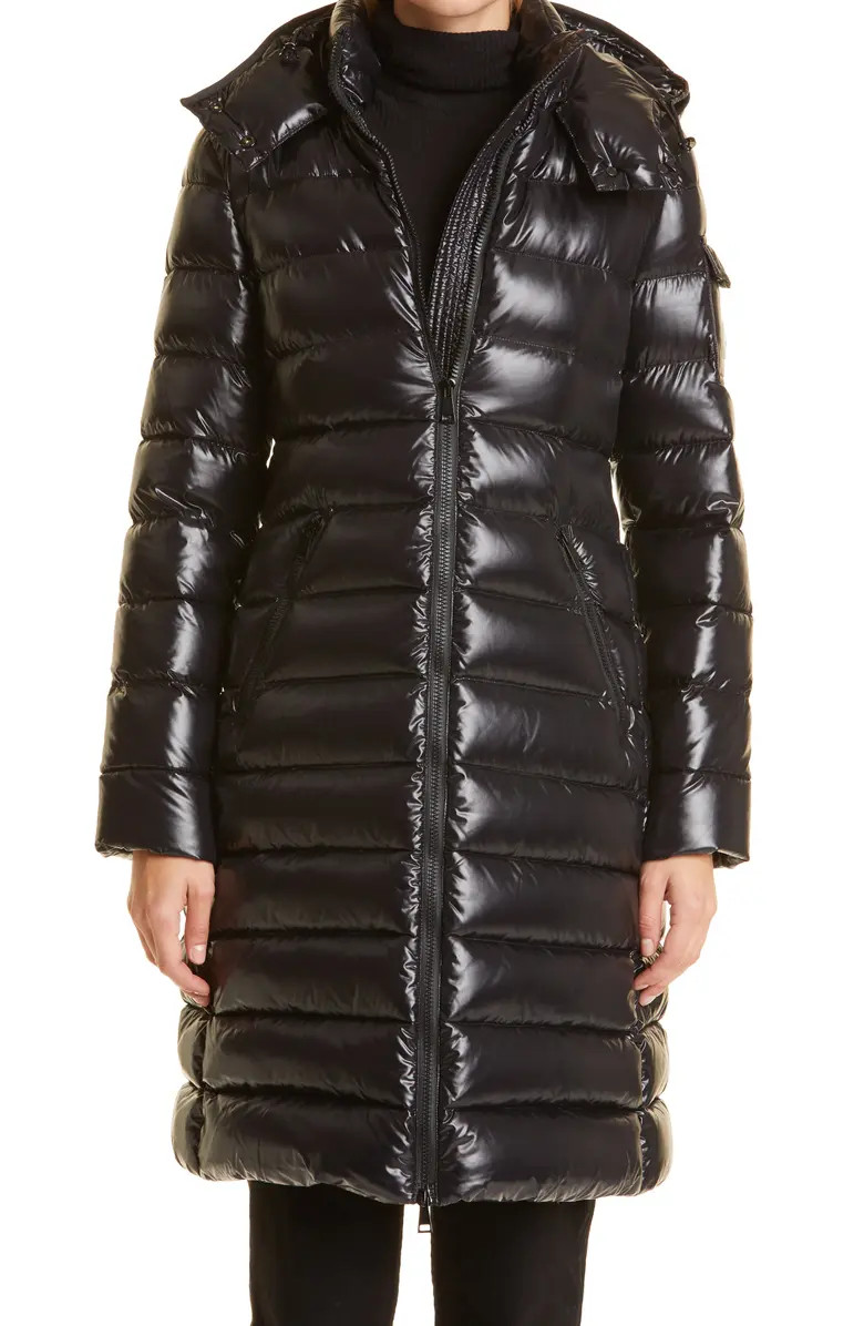 Moncler Moka Water Resistant Long Hooded Down Puffer Parka | Nordstrom | Nordstrom