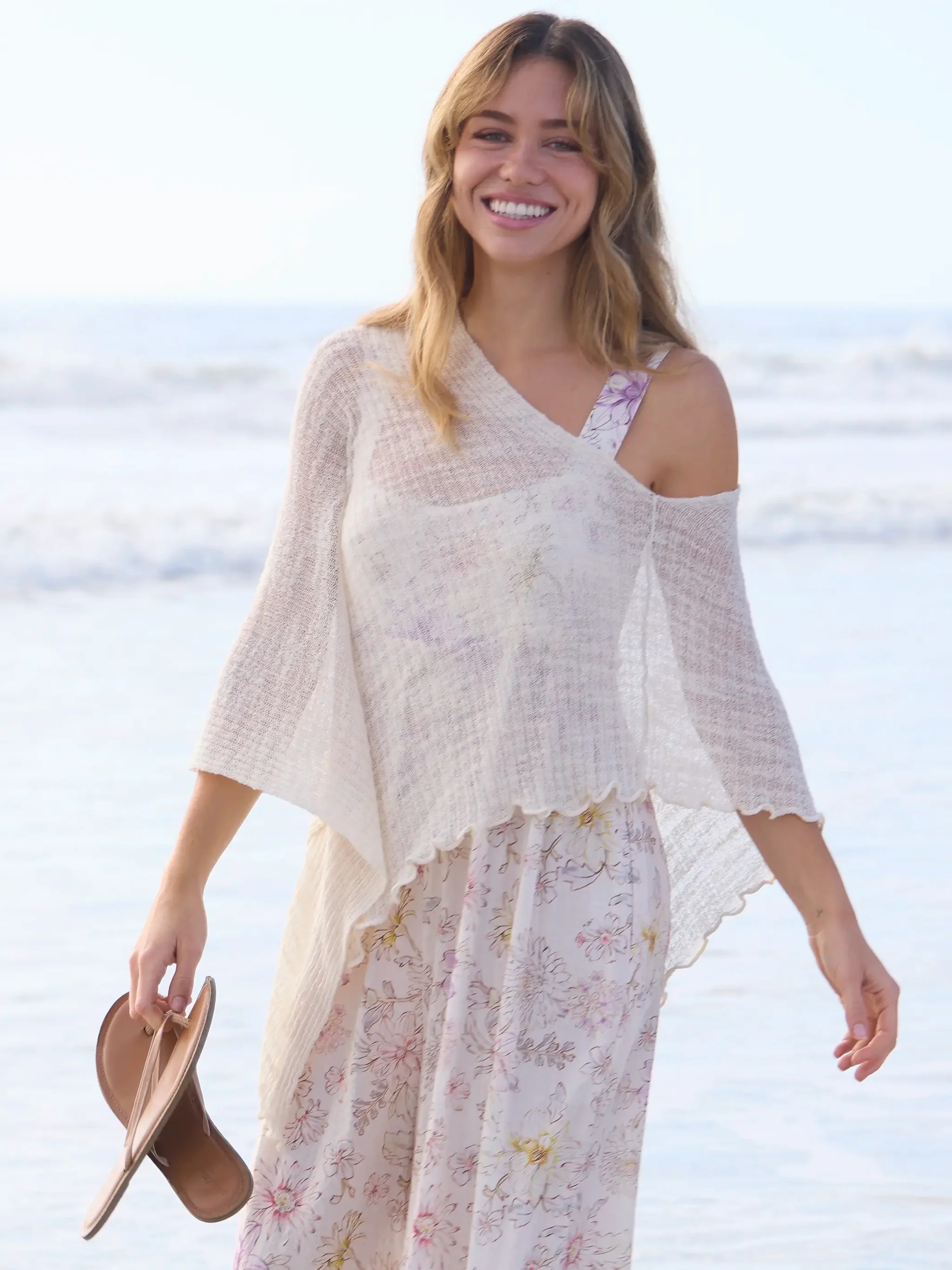 Lightweight Layering Poncho | Natural Life