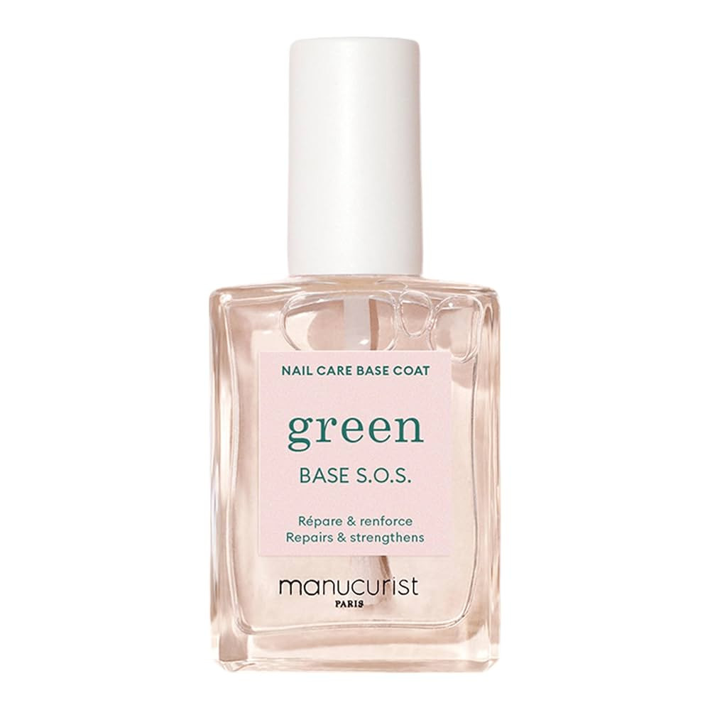 MANUCURIST - S.O.S. Base Coat - Enriched with Vitamins C and B5 - Nail Fortifier - Repairs and St... | Amazon (US)