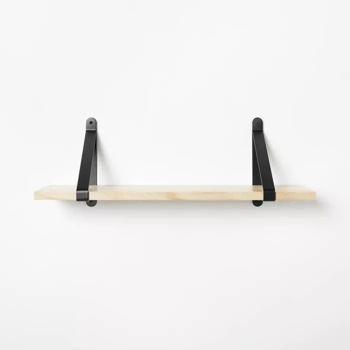 Shelf with Metal Bracket Decorative Wall Shelf - Threshold™ designed with Studio McGee | Target