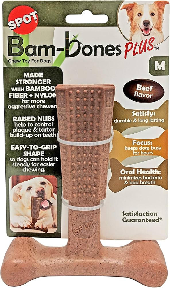 SPOT by Ethical Products - Bambone Plus – Easy Grip Durable Dog Chew Toy for Aggressive Chewers... | Amazon (US)