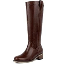 Knee High Boots for Women Chunky Low Heel Tall Boots | Amazon (US)