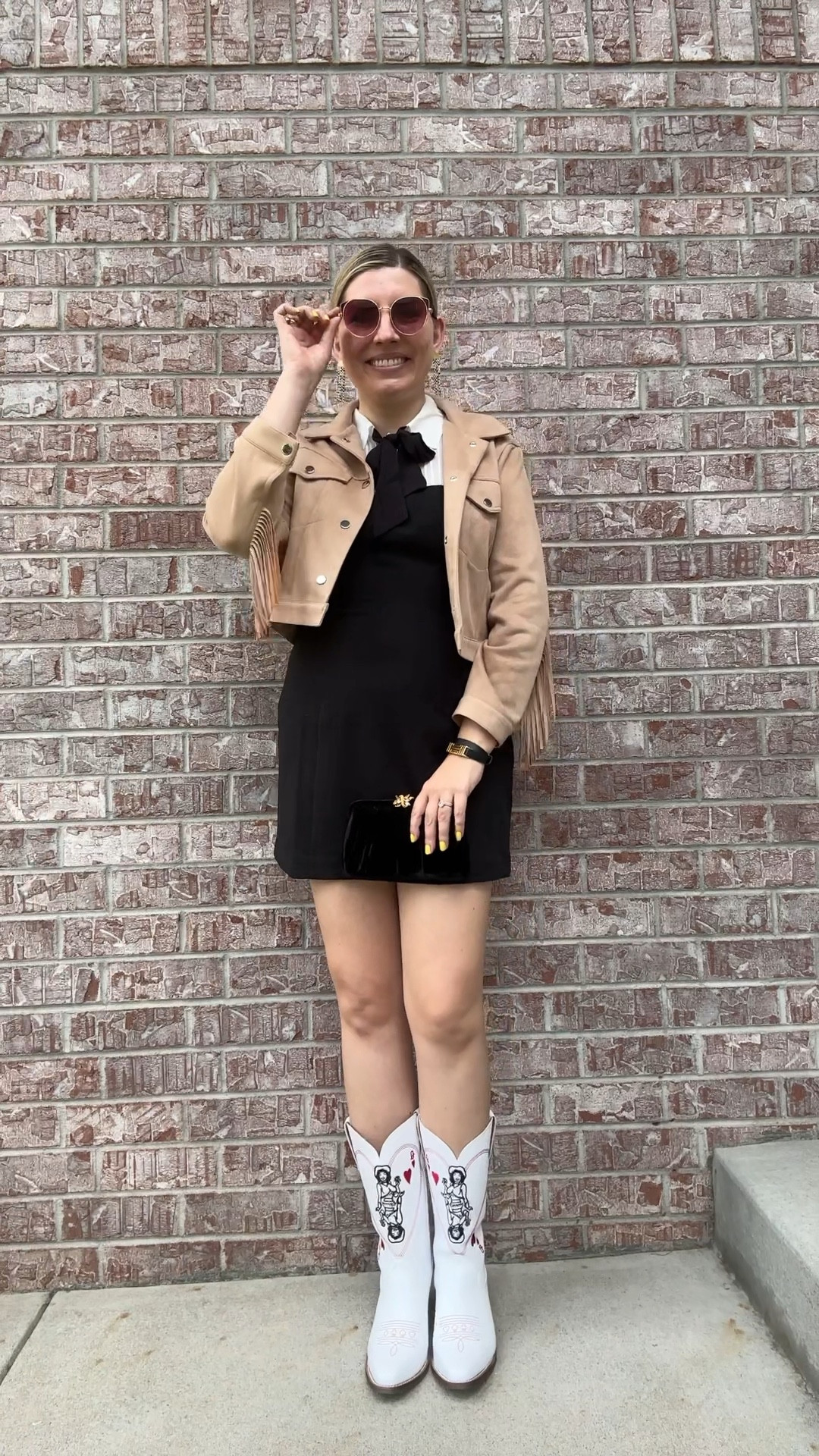 My new favorite boots. ❤️ ♠️ 

They fit true to size and are a  perfect western statement piece.

#LTKShoeCrush #LTKSeasonal #LTKVideo