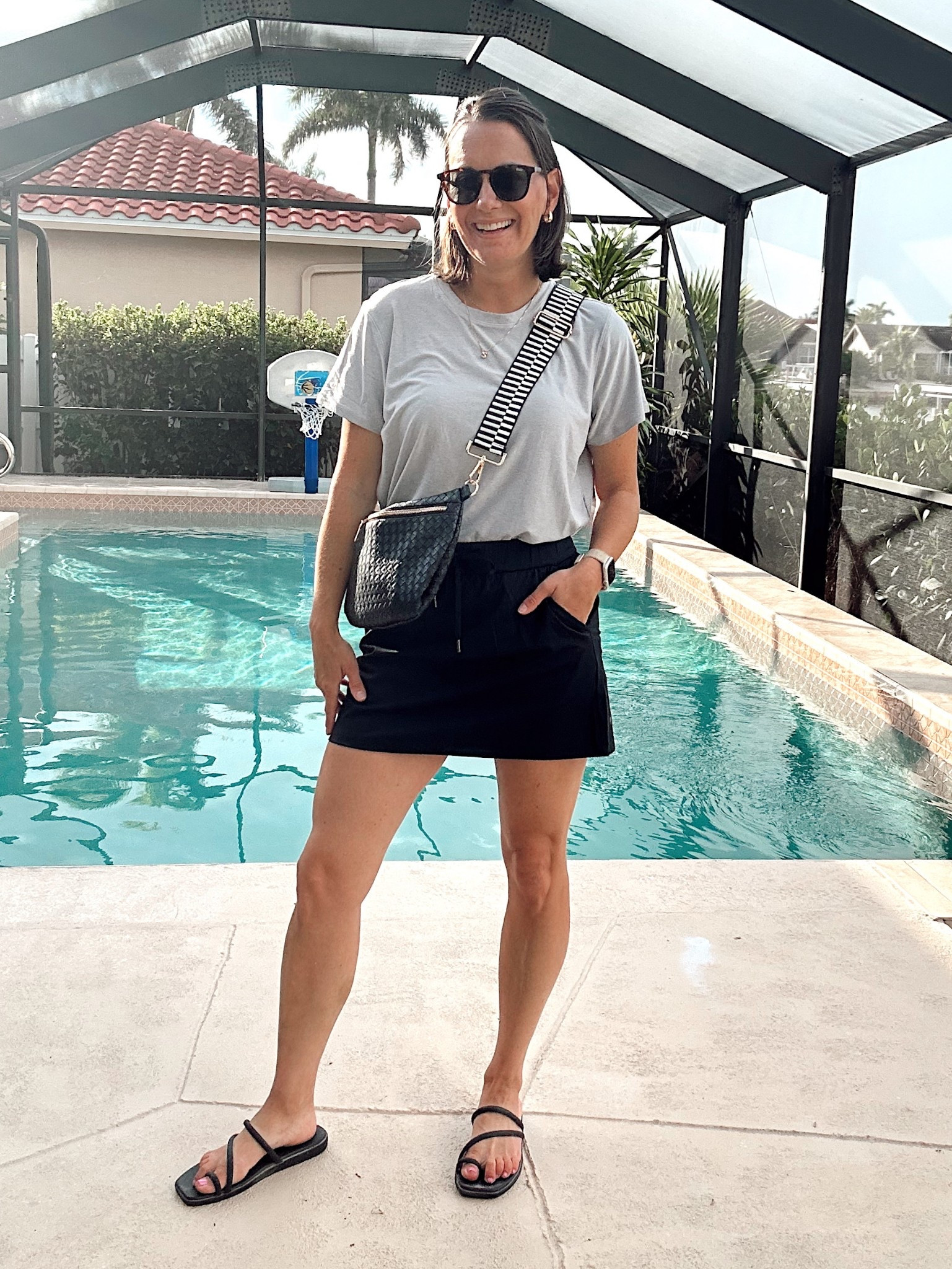 Summer outfit idea! The best skort! Runs true to size. 



#LTKOver40 #LTKActive #LTKFindsUnder50