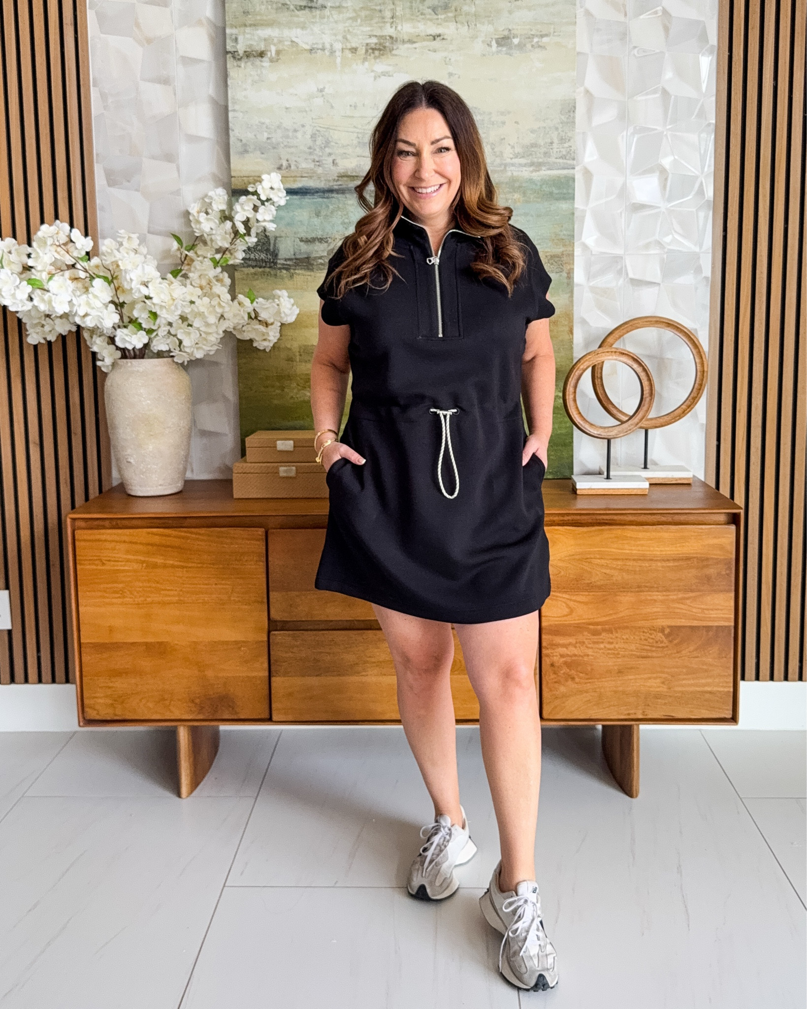 This black Varley midsize athletic dress is so comfortable and perfect for every summer occasion. Wearing tts, L 

 

#LTKSeasonal #LTKActive #LTKOver40