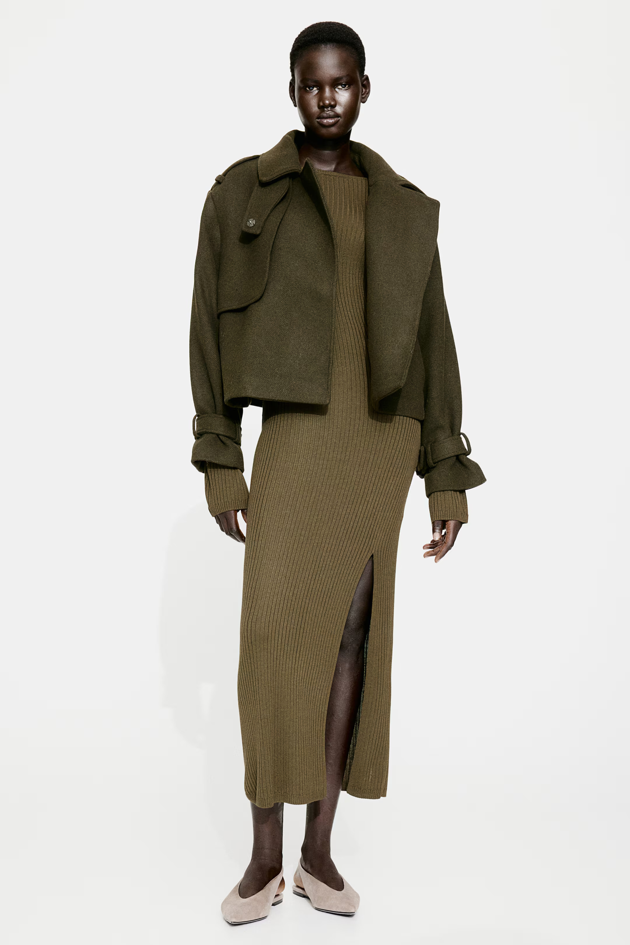 Rib-knit dress | H&M (UK, MY, IN, SG, PH, TW, HK)