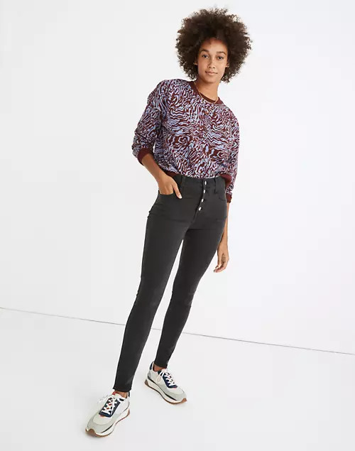 10" High-Rise Roadtripper Jeans in Warren Wash: Button-Front Yoke Edition | Madewell