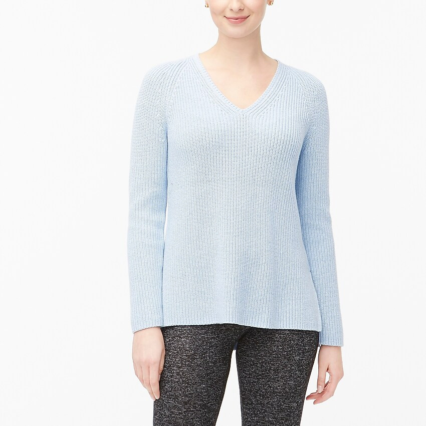 V-neck tunic sweater | J.Crew Factory