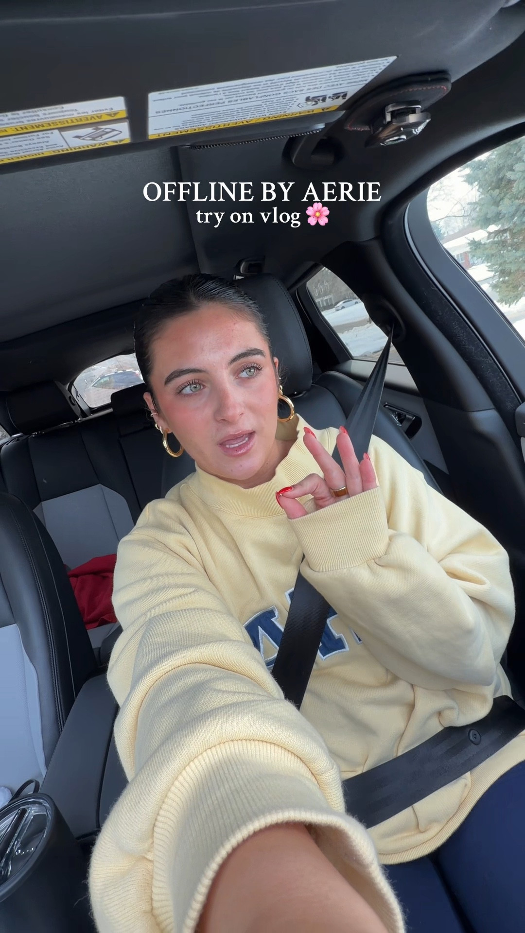 offline by aerie spring arrivals try on! wearing all pieces in size M besides the pink sweatshirt im wearing a L! #AerieHaul #Aerie

#LTKSeasonal #LTKActive #LTKSaleAlert