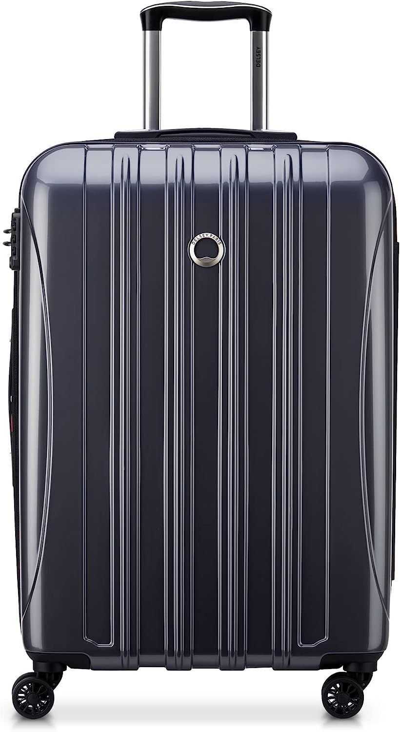 DELSEY Paris Helium Aero Hardside Expandable Luggage with Spinner Wheels, Titanium, Checked-Mediu... | Amazon (US)